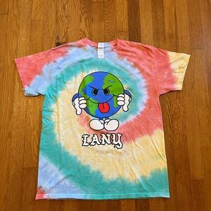 Lany World’s Worst Band Tie Dye T Shirt Colortone Large Read